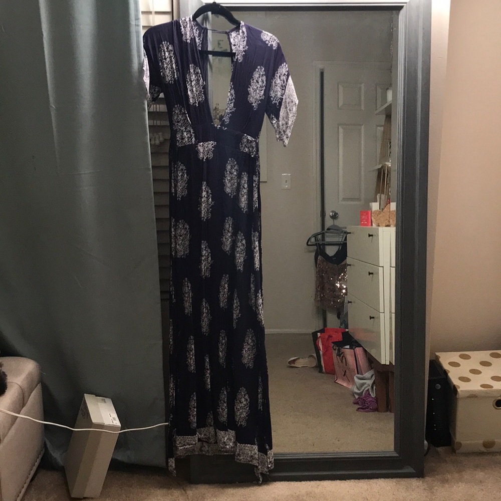Designer maxi cover up dress